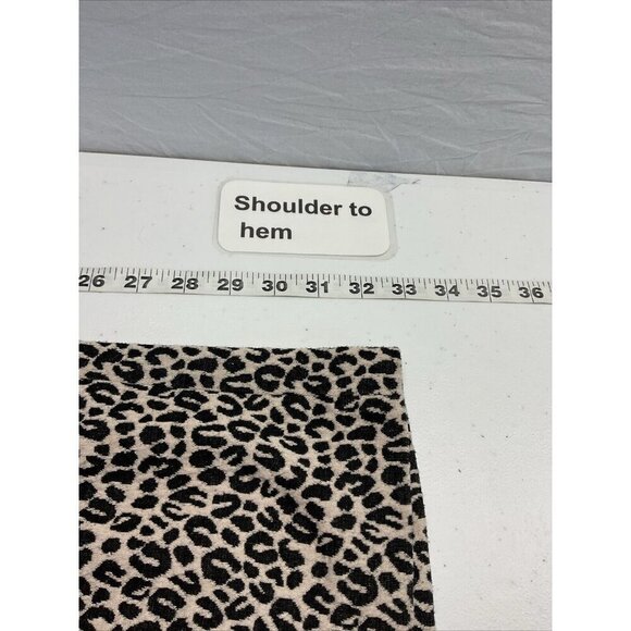 Betsey Johnson‎ vintage fit and flare leopard print dress 3/4 sleeve size 6 Y2K - Picture 7 of 10